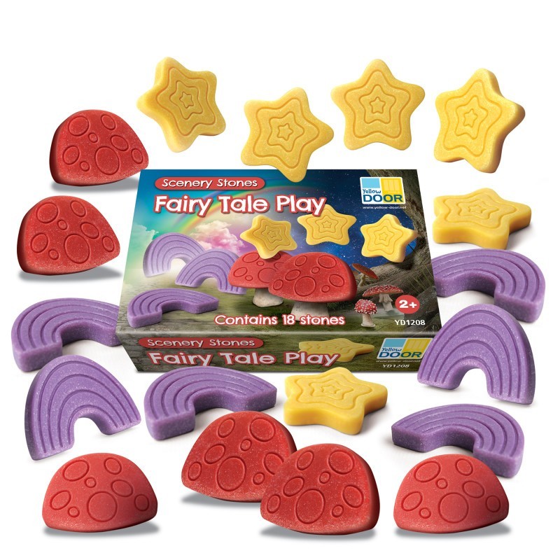 Yellow Door Scenery Stones – Fairy Tale Play, Set of 18