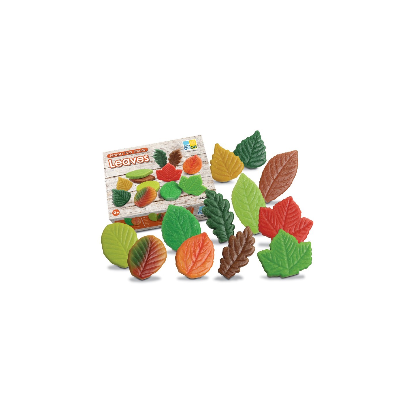 Yellow Door Sensory Play Stones - Leaves - Set of 12
