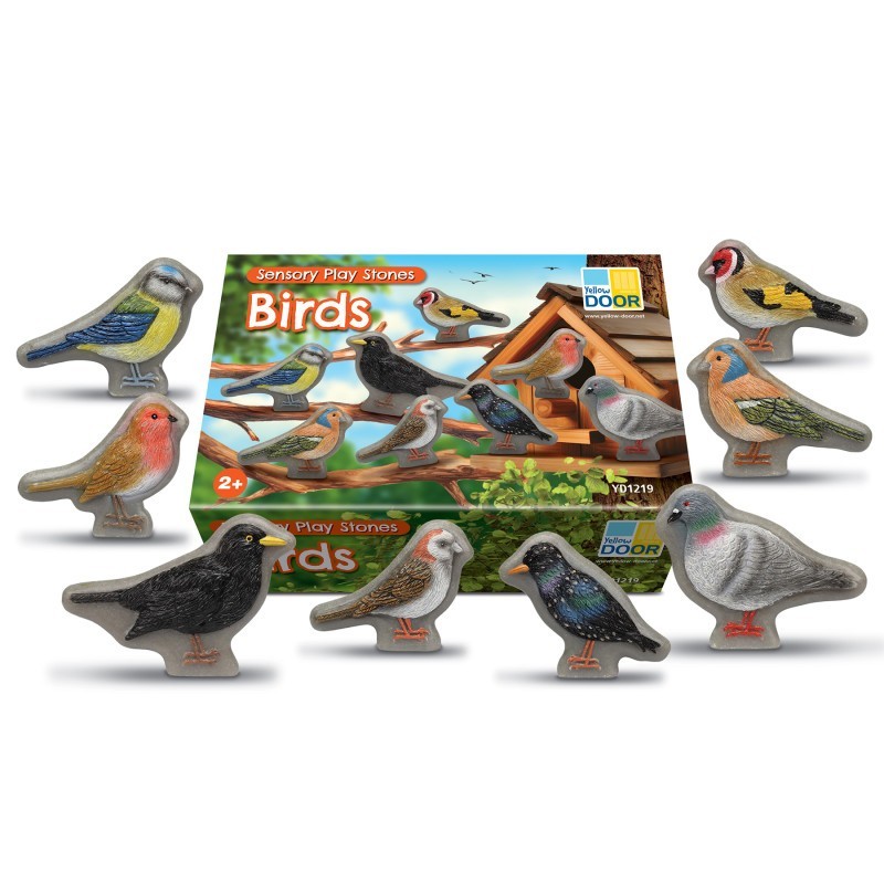 Yellow Door Sensory Play Stones - Birds - Set of 8
