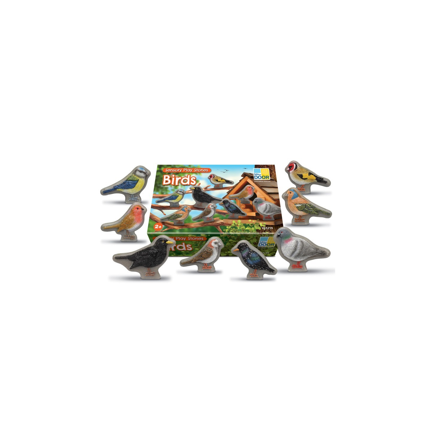 Yellow Door Sensory Play Stones - Birds - Set of 8