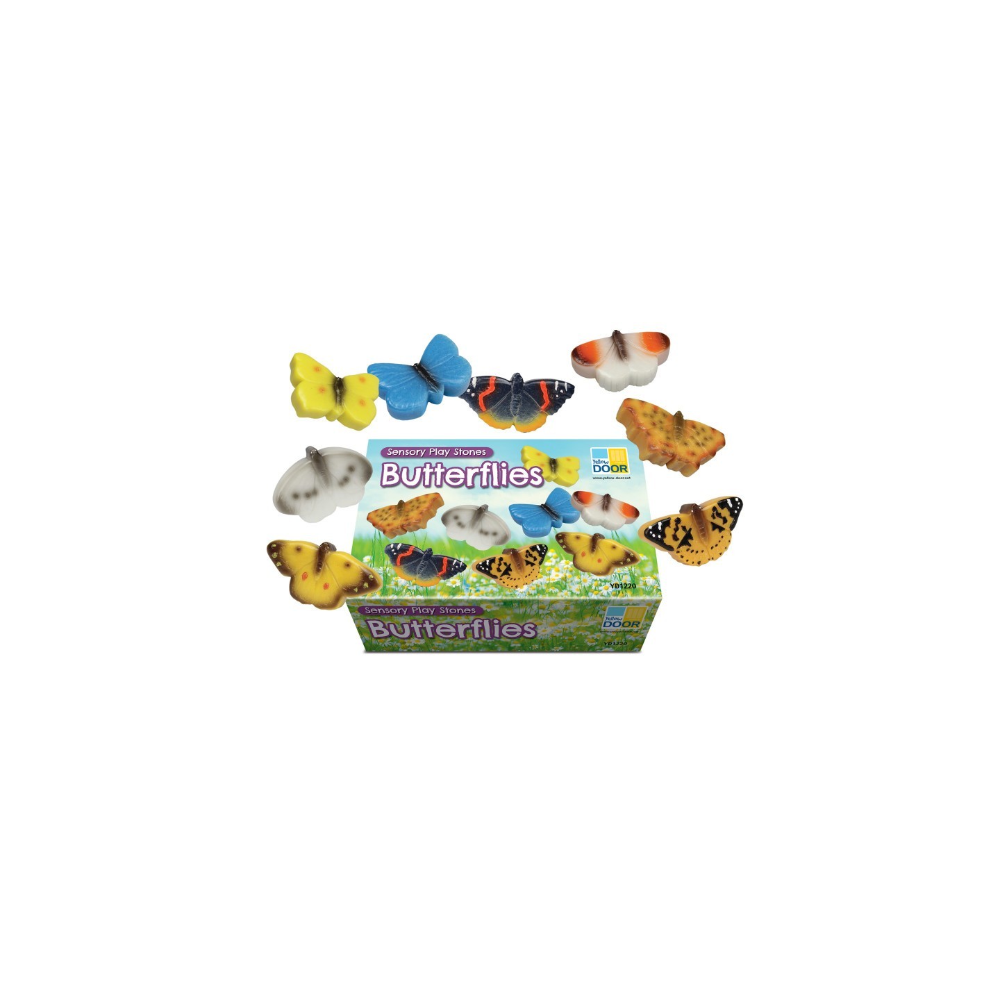 Yellow Door Sensory Play Stones - Butterflies - Set of 8