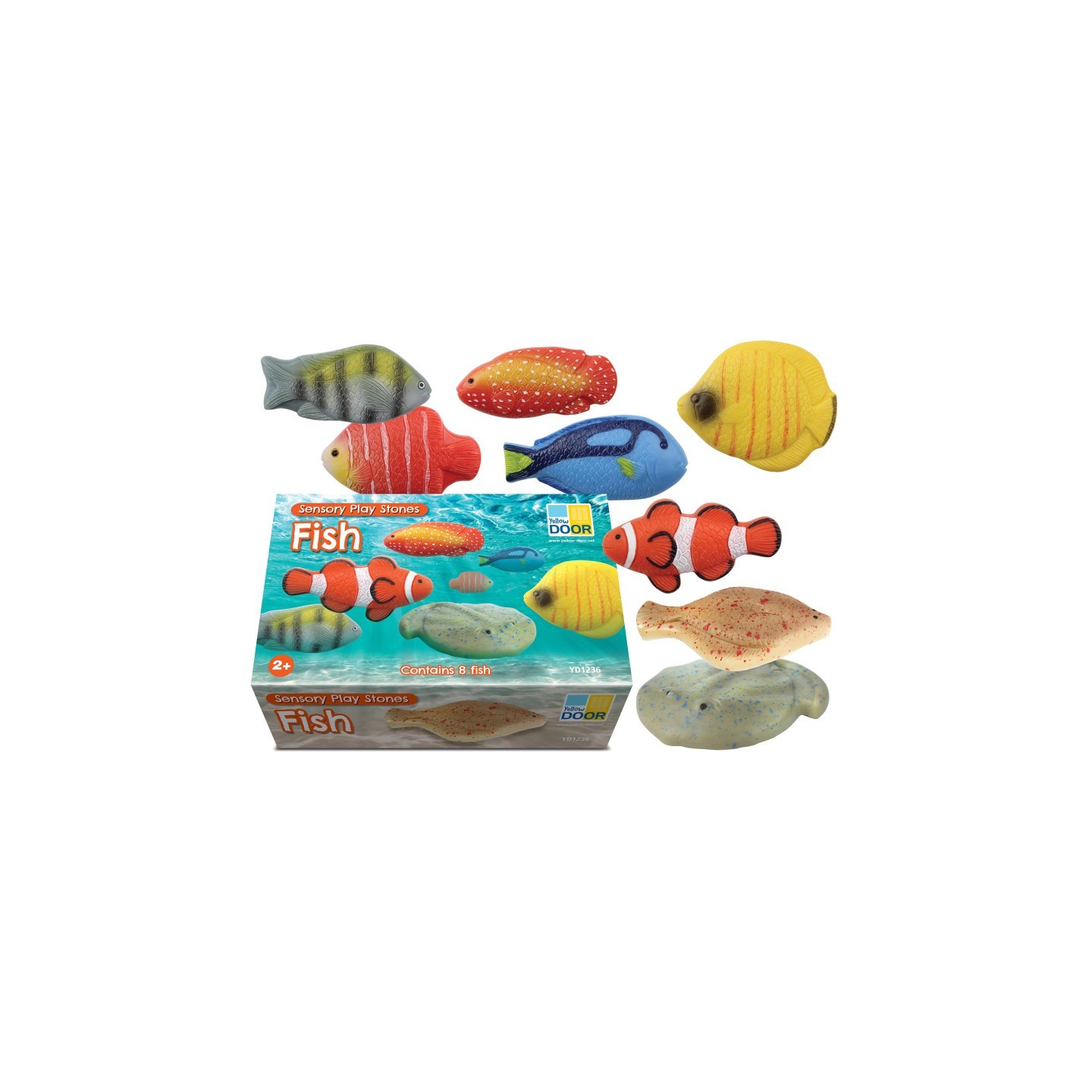 Yellow Door Sensory Play Stones - Fish