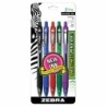 Zebra Pen Z-Grip Ballpoint Retractable Pen, 1.0mm, Assorted, 5-Pack