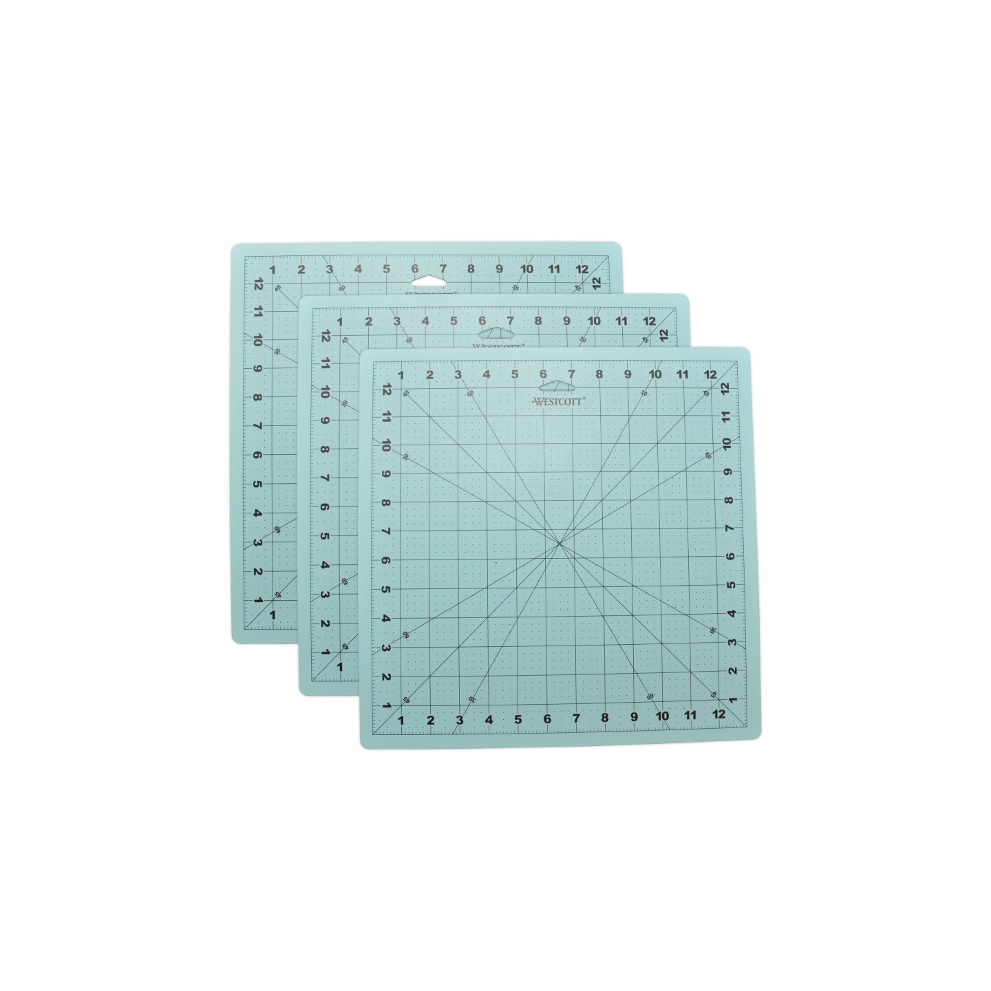 Westcott® Self-Healing Cutting Mat, 12" x 12", Pack of 3