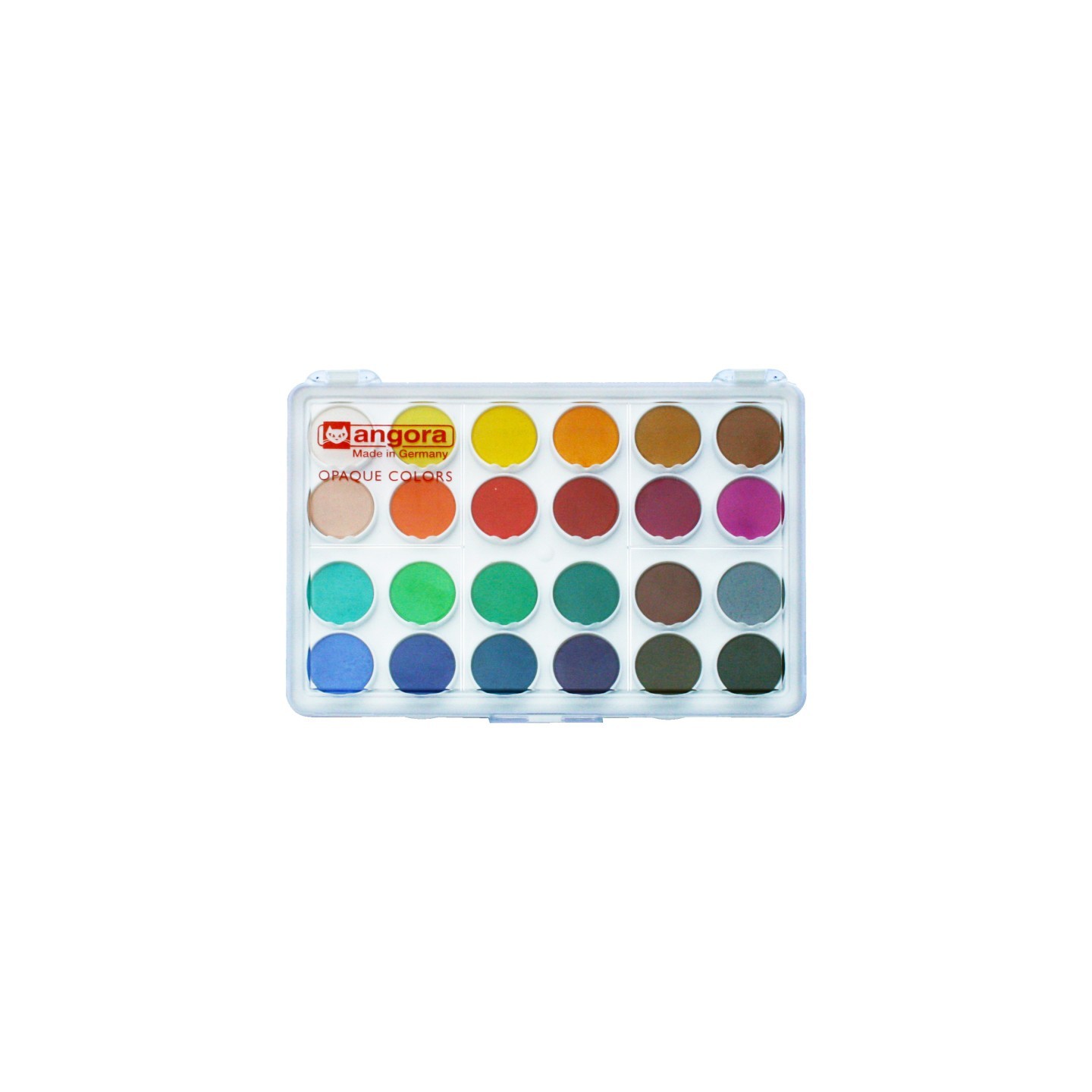 Angora 24-Pan Opaque Watercolor General Set