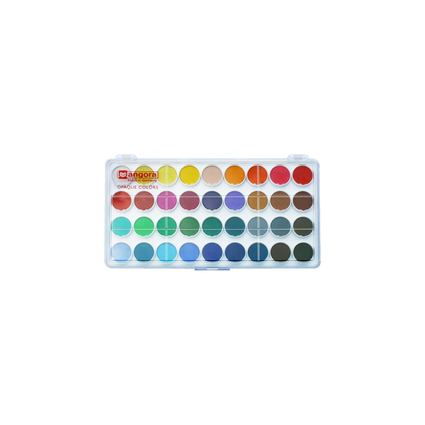 Angora 36-Pan Opaque Watercolor General Set