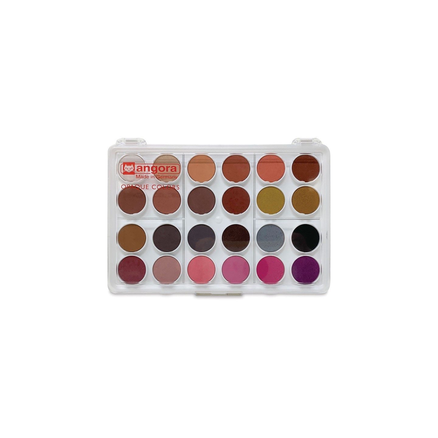 Angora 24-Pan Opaque Watercolor Inclusive Skin Tone Set