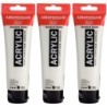 Amsterdam Standard Acrylic Paint, 120ml, Titanium White 105, Pack of 3