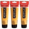 Amsterdam Standard Acrylic Paint, 120ml, Azo Yellow Deep 270, Pack of 3