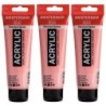 Amsterdam Standard Acrylic Paint, 120ml, Venetian Rose 316, Pack of 3