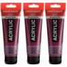 Amsterdam Standard Acrylic Paint, 120ml, Caput Mortuum Violet 344, Pack of 3