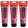 Amsterdam Standard Acrylic Paint, 120ml, Quinacridone Rose 366, Pack of 3