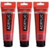 Amsterdam Standard Acrylic Paint, 120ml, Naphthol Red Deep 399, Pack of 3