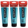 Amsterdam Standard Acrylic Paint, 120ml, Turquiose Blue 522, Pack of 3