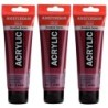 Amsterdam Standard Acrylic Paint, 120ml, Permanent Red Violet 567, Pack of 3
