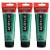 Amsterdam Standard Acrylic Paint, 120ml, Emerald Green 615, Pack of 3