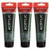 Amsterdam Standard Acrylic Paint, 120ml, Olive Green Deep 622, Pack of 3