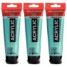 Amsterdam Standard Acrylic Paint, 120ml, Turquiose Grn 661, Pack of 3