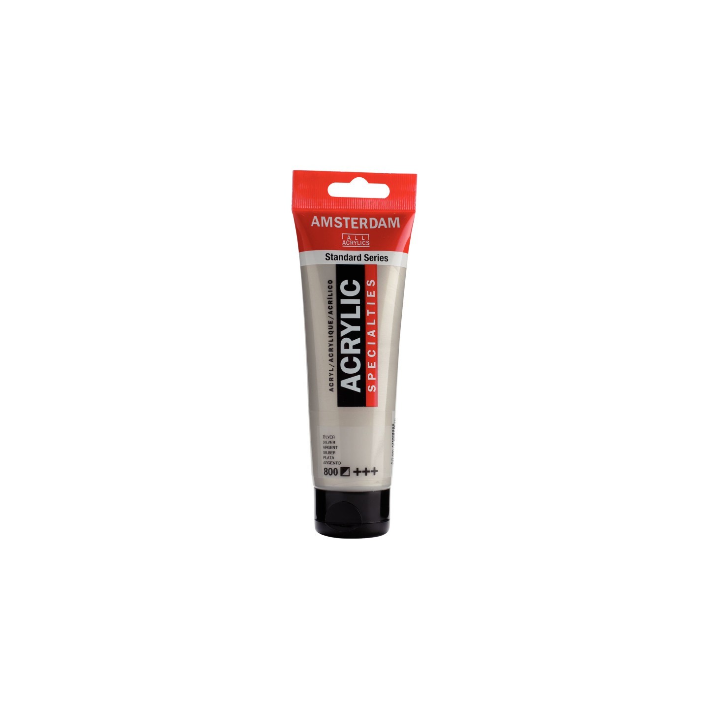 Amsterdam Standard Acrylic Paint, 120ml, Silver 800
