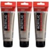 Amsterdam Standard Acrylic Paint, 120ml, Pewter 815, Pack of 3