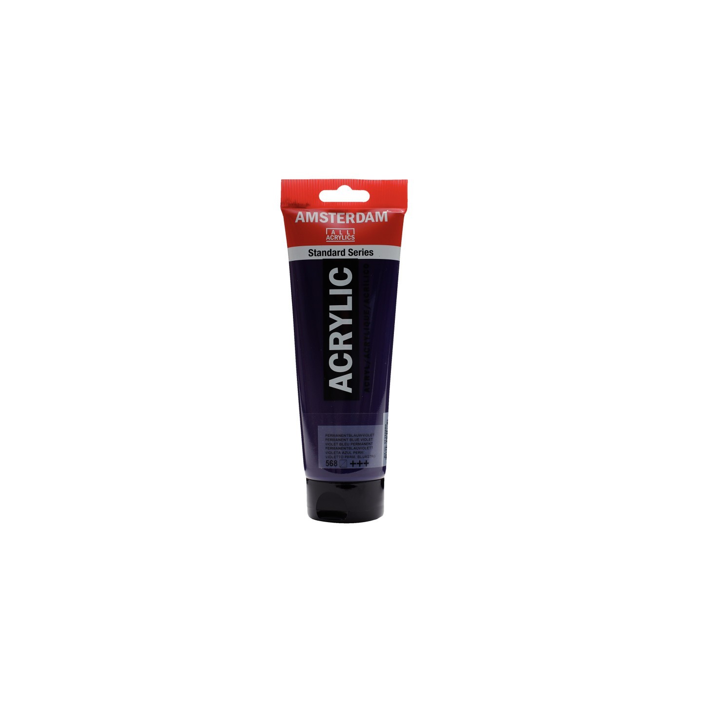 Amsterdam Standard Acrylic Paint Tube, 250 mL, Permanent Blue Violet 568