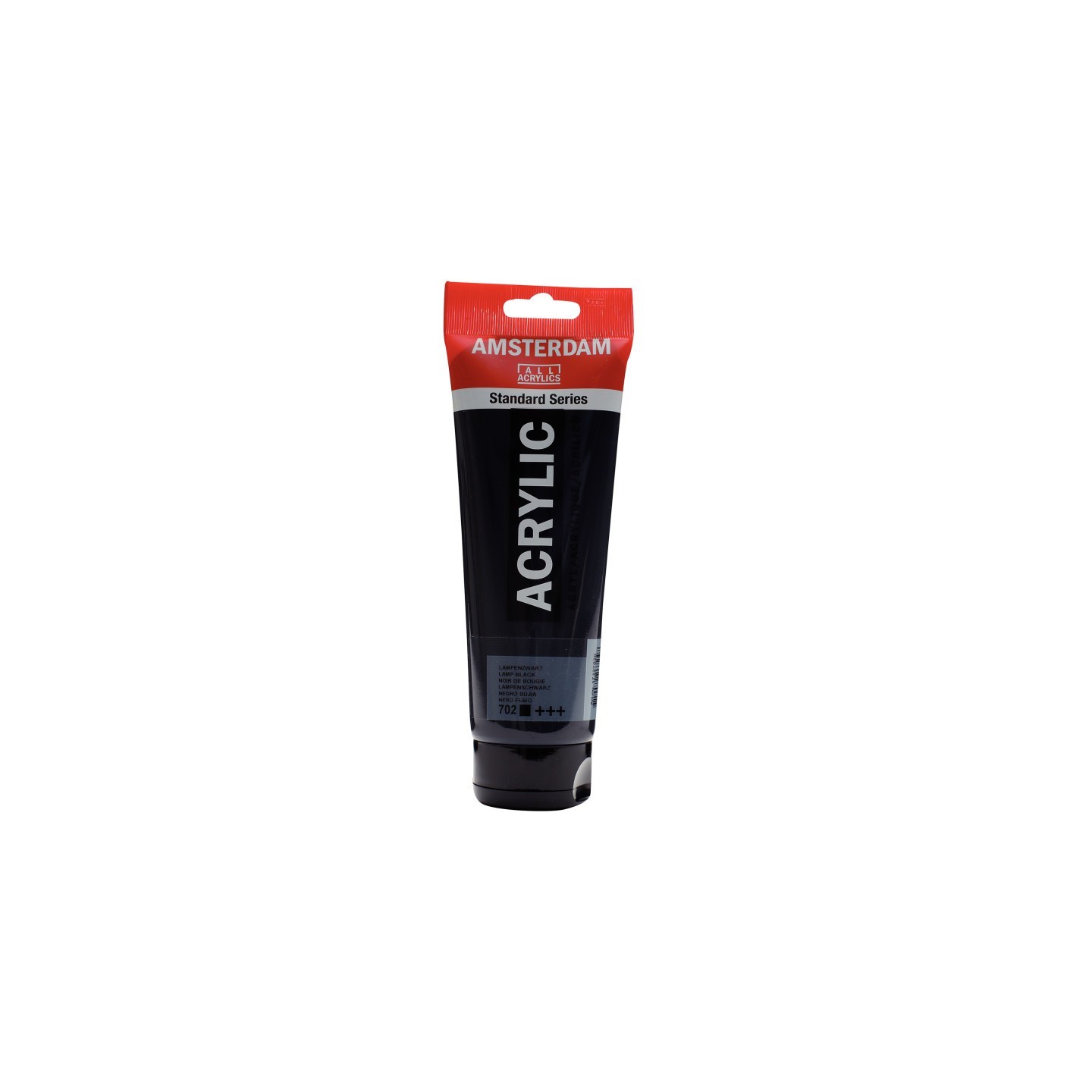 Amsterdam Standard Acrylic Paint Tube, 250 mL, Lamp Black 702
