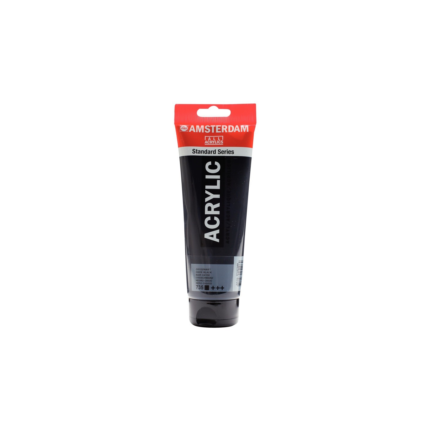 Amsterdam Standard Acrylic Paint Tube, 250 mL, Oxide Black 735