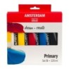 Amsterdam Standard Acrylic Primary Set, 5 x 120 mL