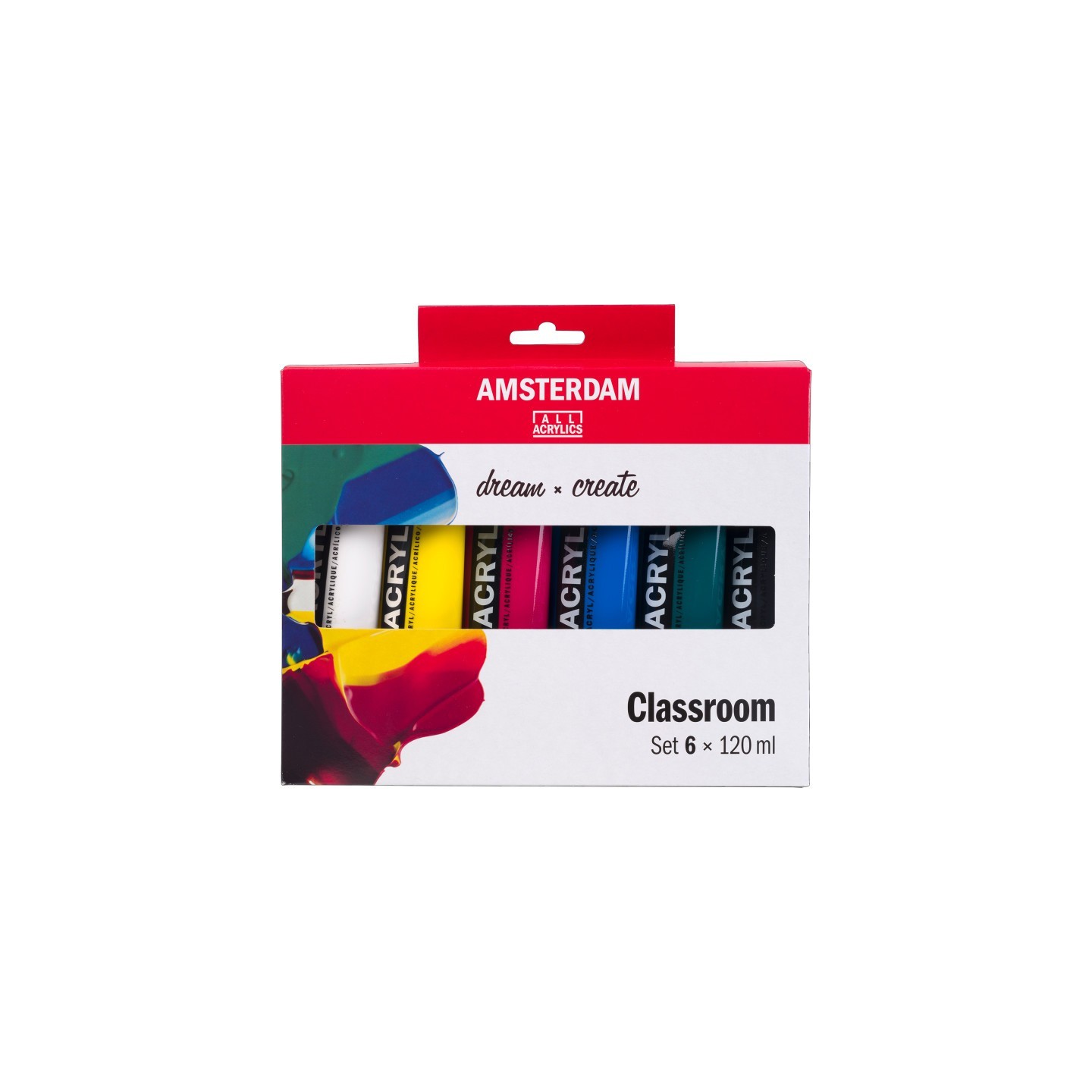 Amsterdam Standard Acrylic Classroom Set, 6 x 120 mL