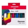 Amsterdam Standard Acrylic Classroom Set, 6 x 120 mL