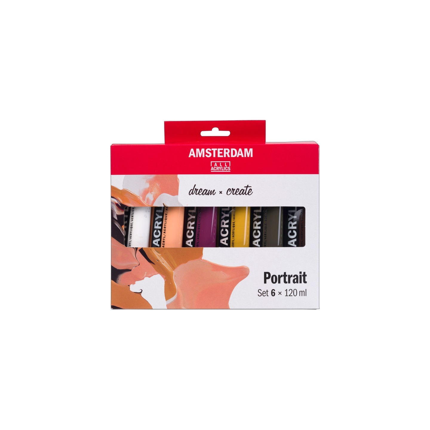 Amsterdam Standardacrylic Portrait Set, 6 x 120 mL