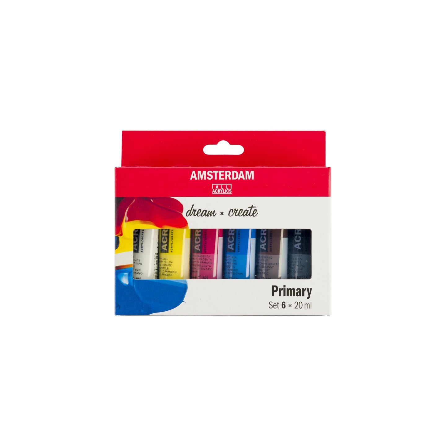 Amsterdam Standard Acrylic Primary Set, 6 x 20mL