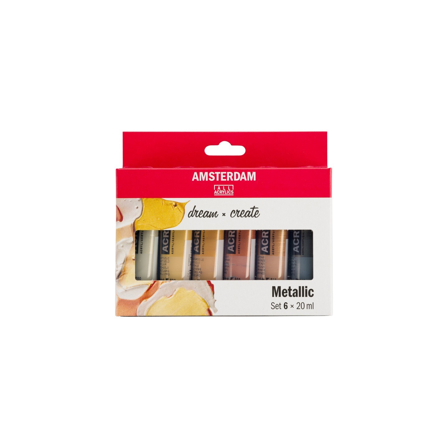 Amsterdam Standard Acrylic Metallics Set, 6 x 20mL
