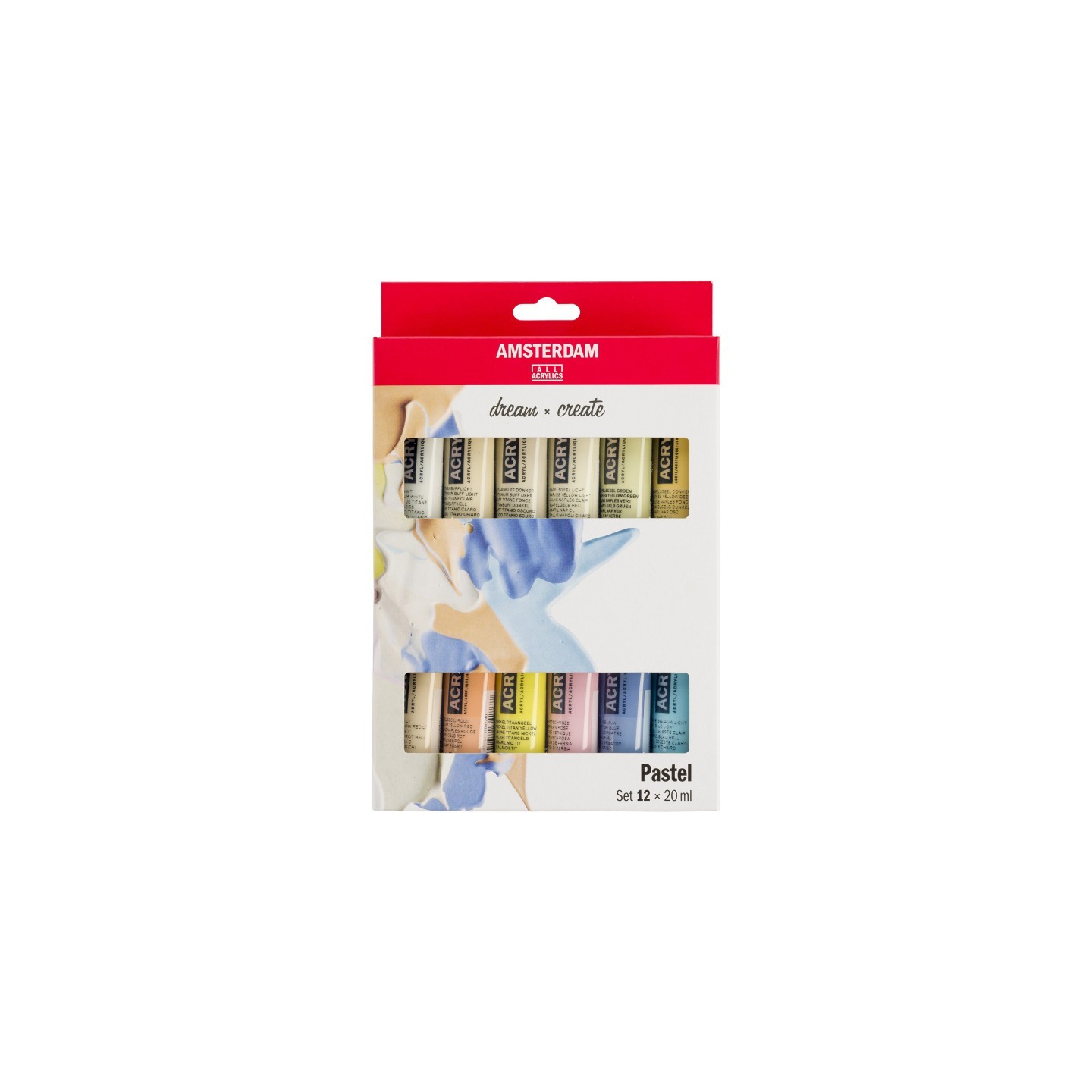 Amsterdam Standard Acrylic Pastels Set, 12 x 20mL