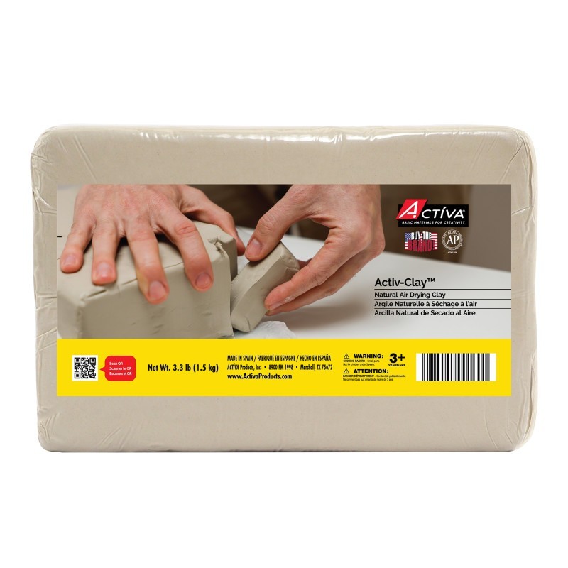 ACTÍVA Activ-Clay™ Air Dry Clay, White, 3.3 lbs.