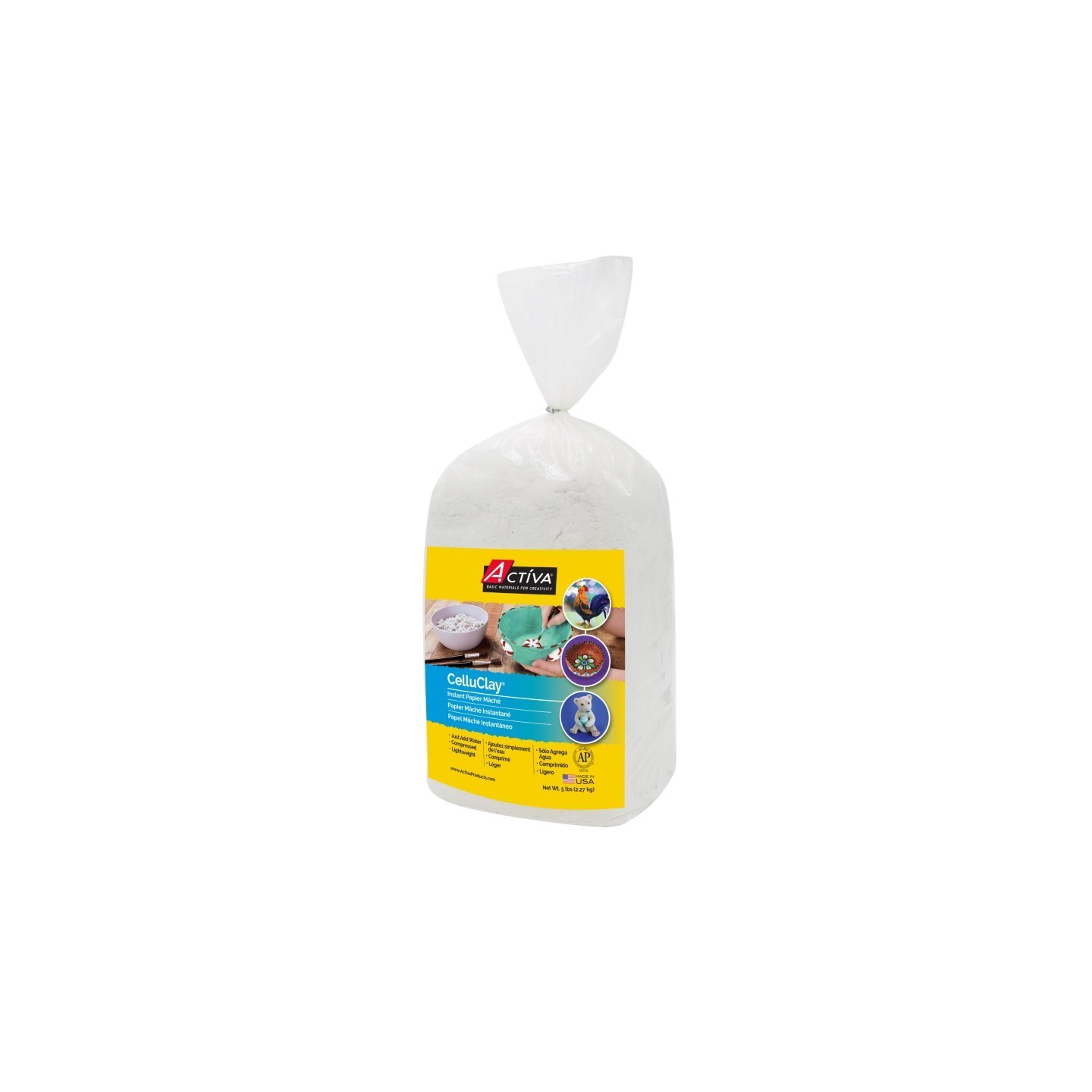 ACTÍVA Celluclay® Bright White, 5 lbs.