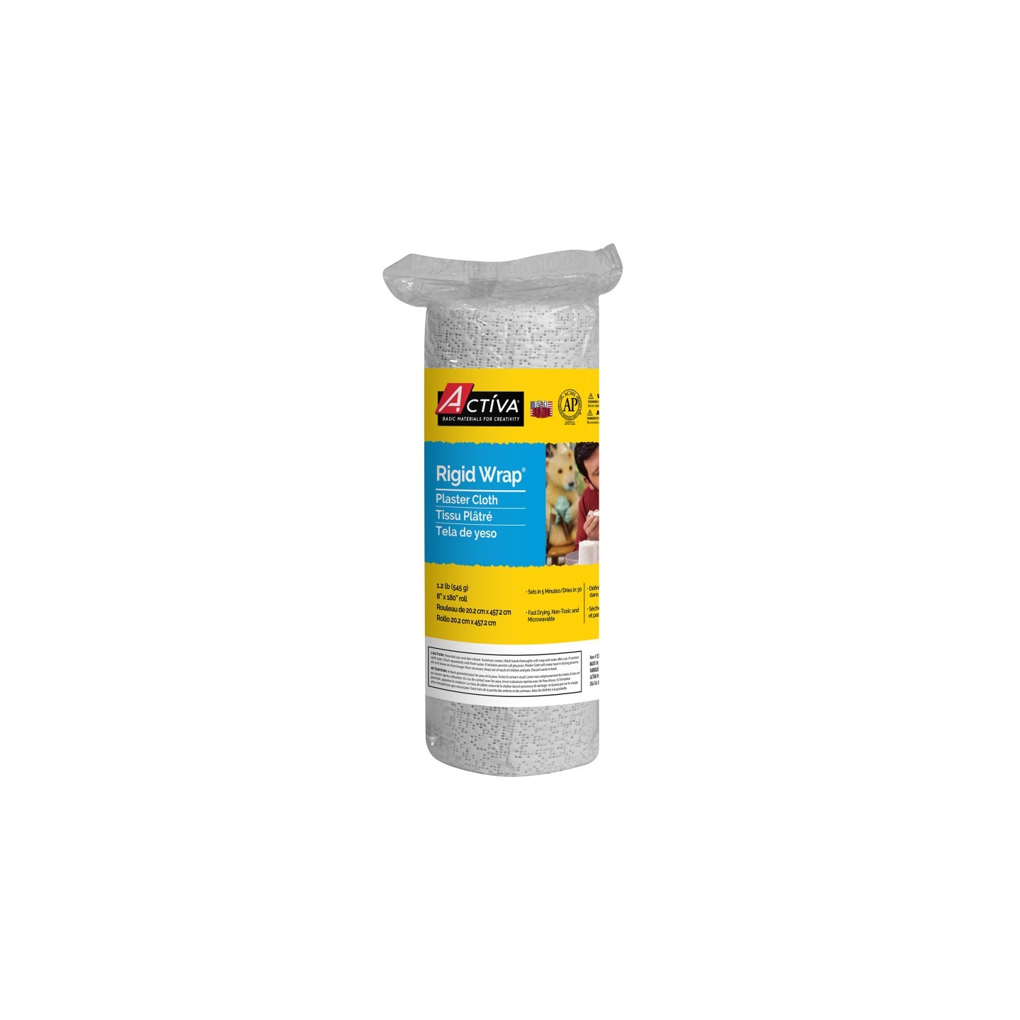 ACTÍVA Rigid Wrap® Plaster Cloth, 8" x 180"