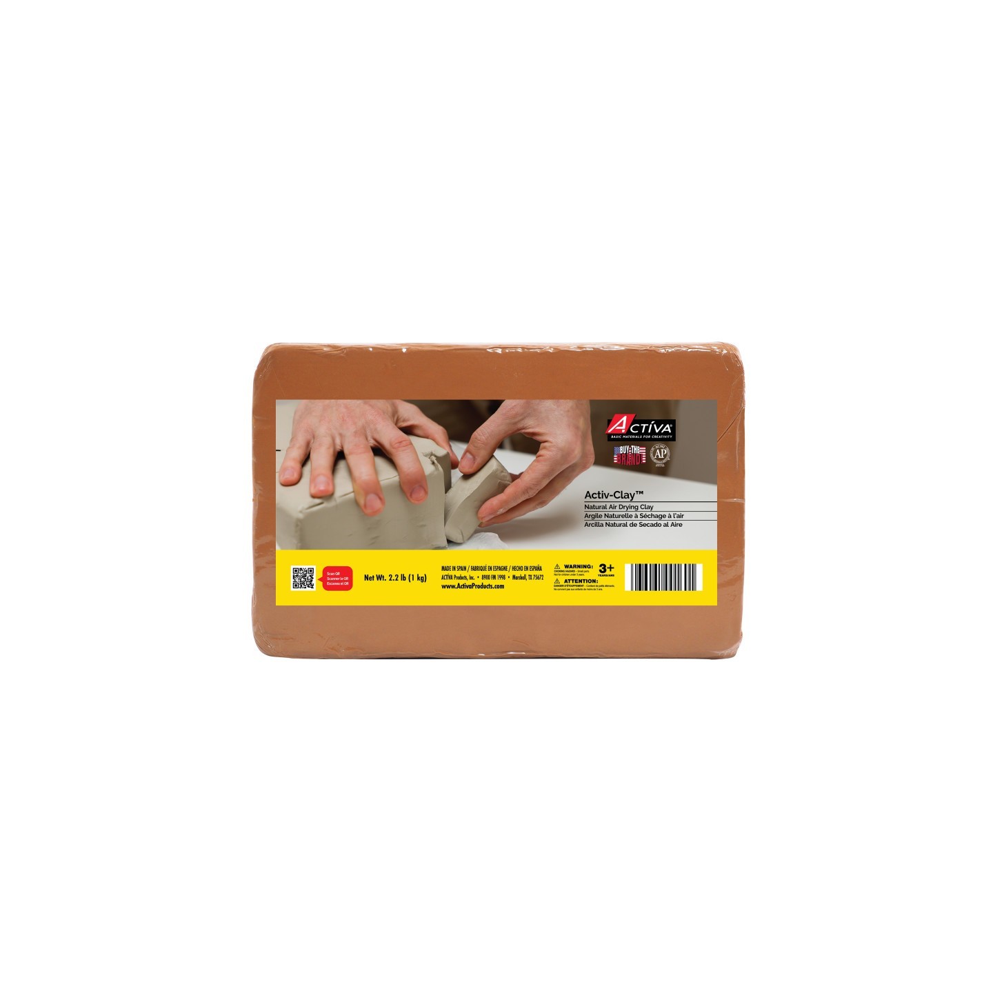 ACTÍVA Activ-Clay™ Air-Dry Clay, Terracotta, 2.2 lb