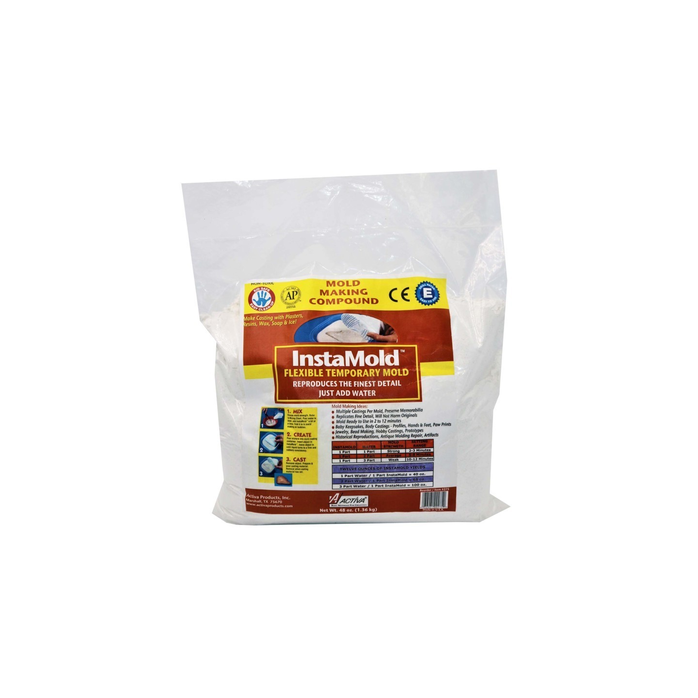 ACTÍVA InstaMold™ Flexible Temporary Mold, 48 oz.