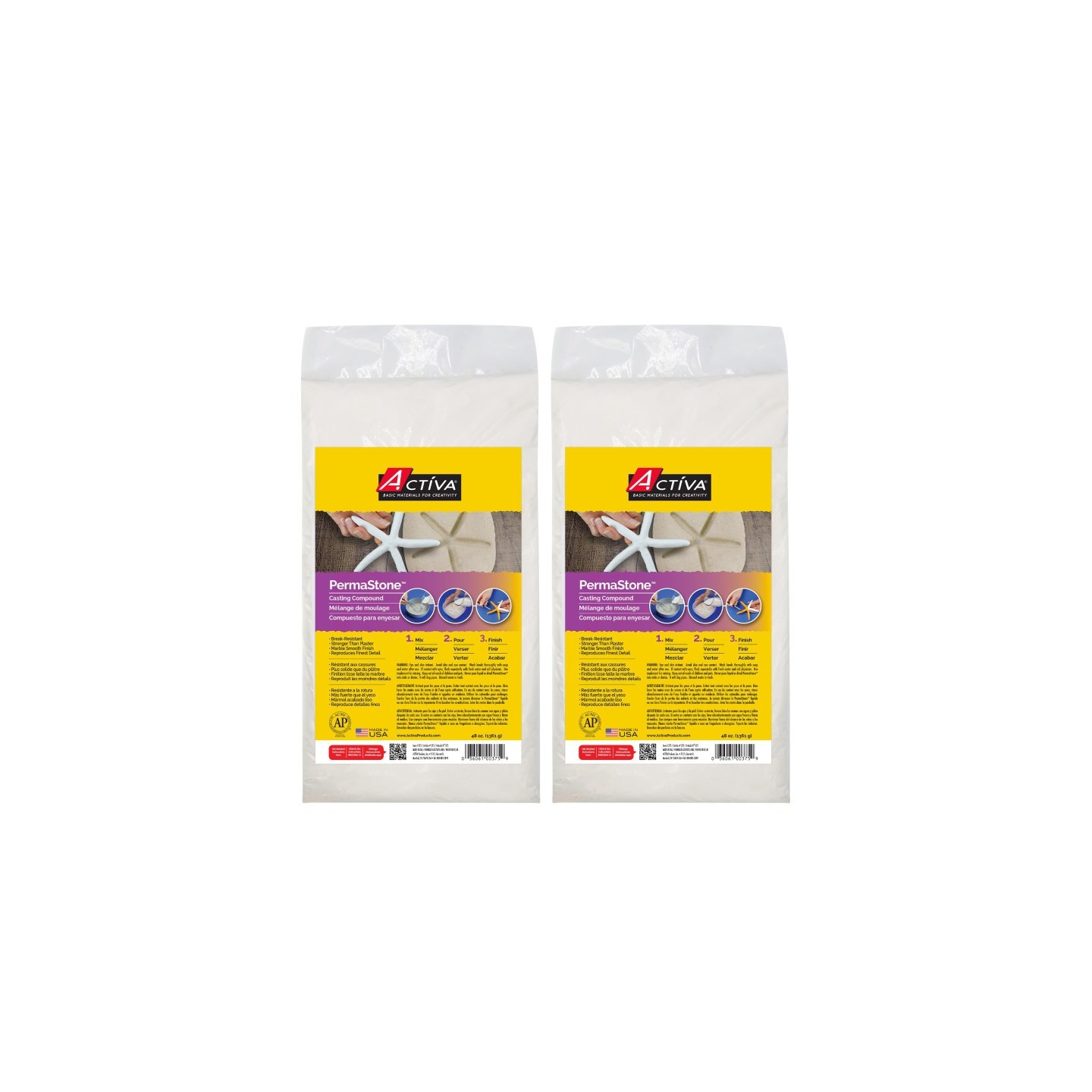 ACTÍVA PermaStone™ Casting Compound, 48 oz., Pack of 2