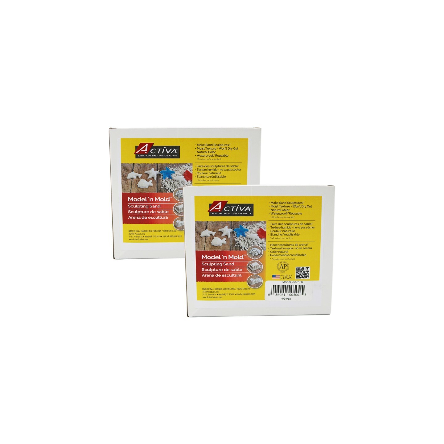 ACTÍVA Model 'n Mold™ Sculpting Sensory Sand, 3 lbs. Per Pack, 2 Packs