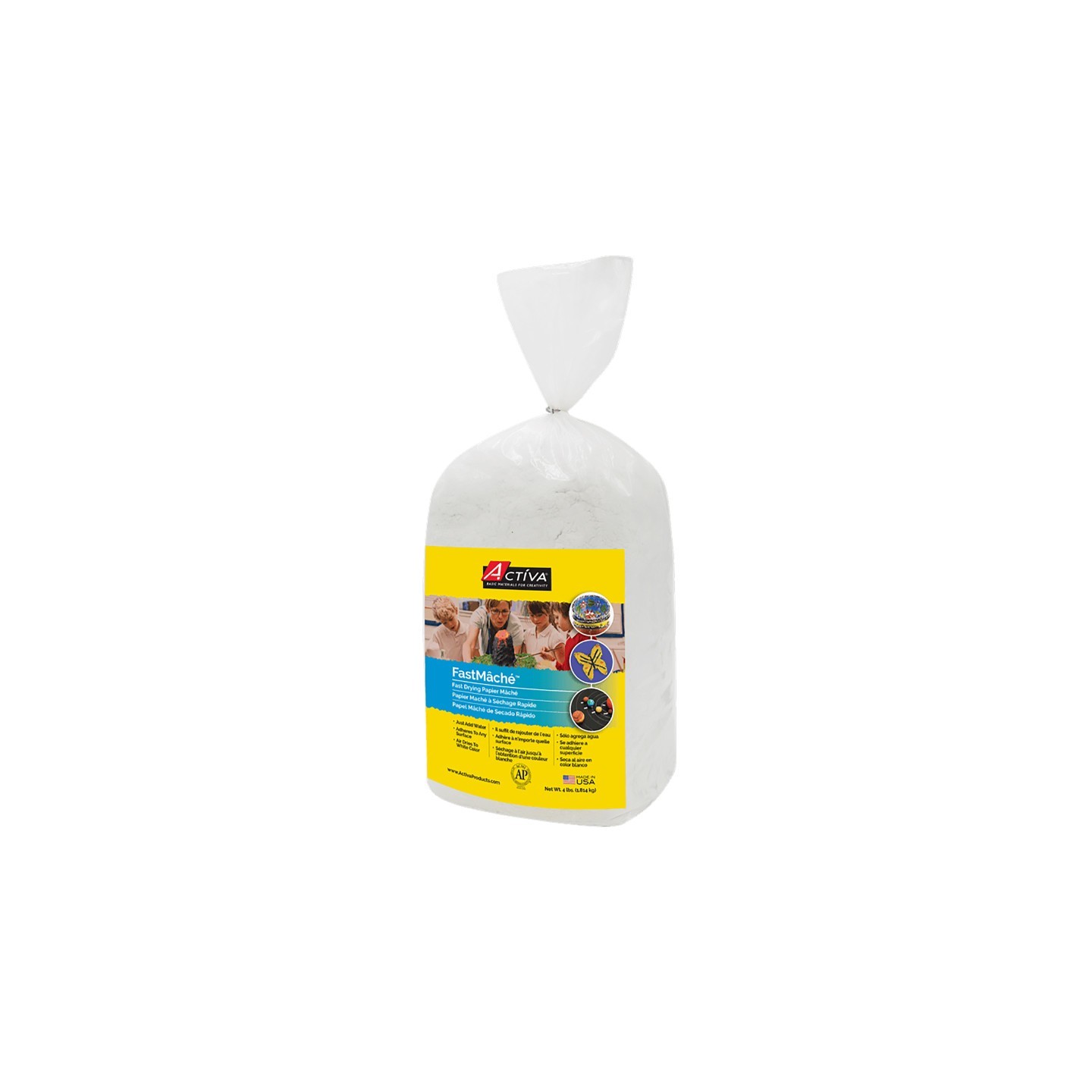 ACTÍVA FastMâché™ Fast Drying Papier Mâché, 4 lbs.