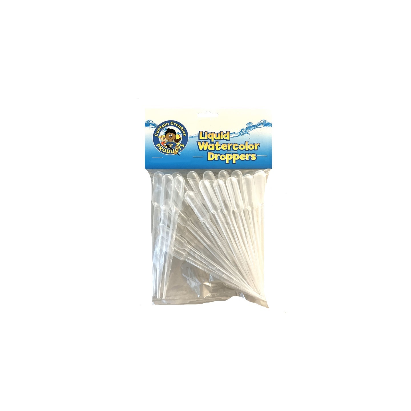 Captain Creative Liquid Watercolor Droppers, Pack of 40
