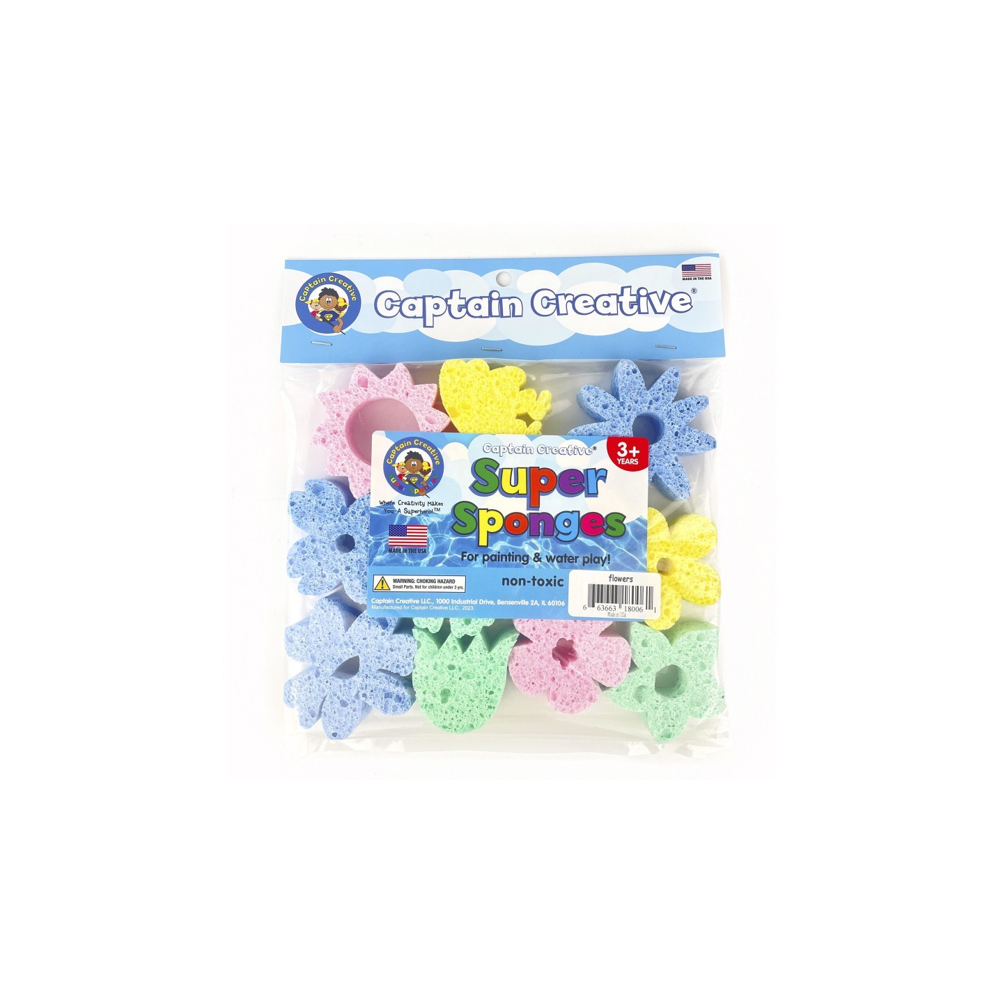 Captain Creative Super Sponges Flowers Pack