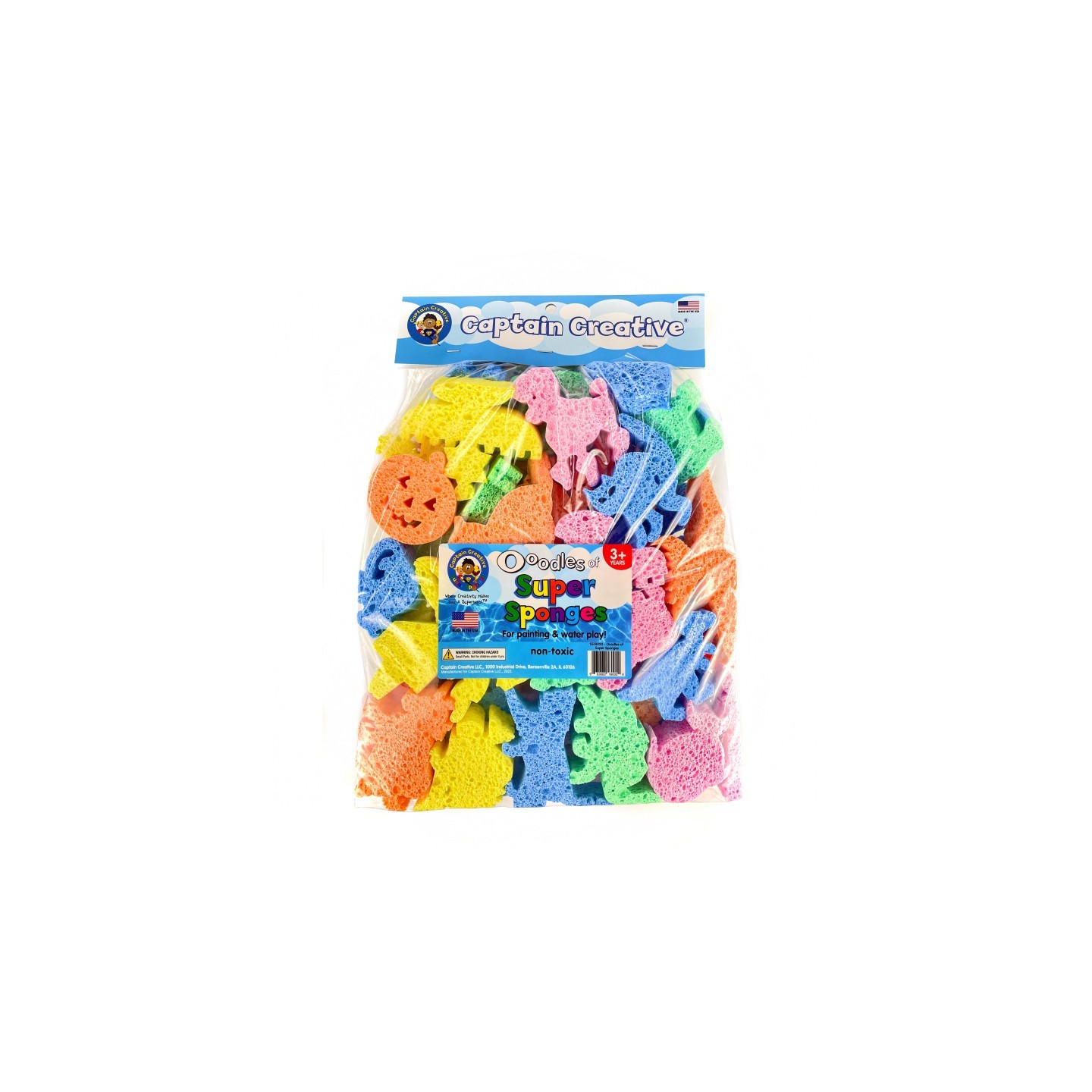Captain Creative Ooodles of Super Sponges, 30 Pieces