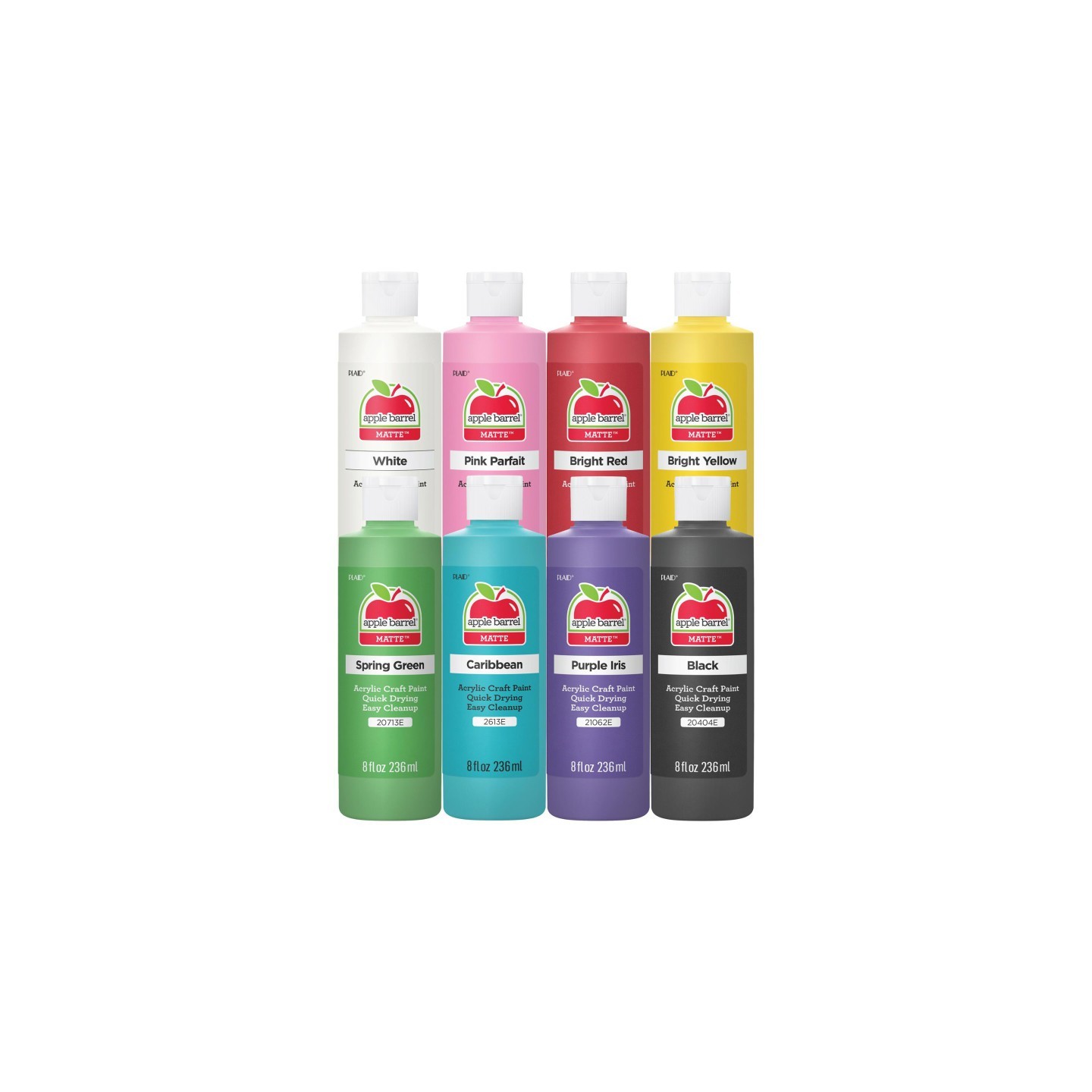Apple Barrel Acrylic Paint Matte, 8oz., 8-Piece Set