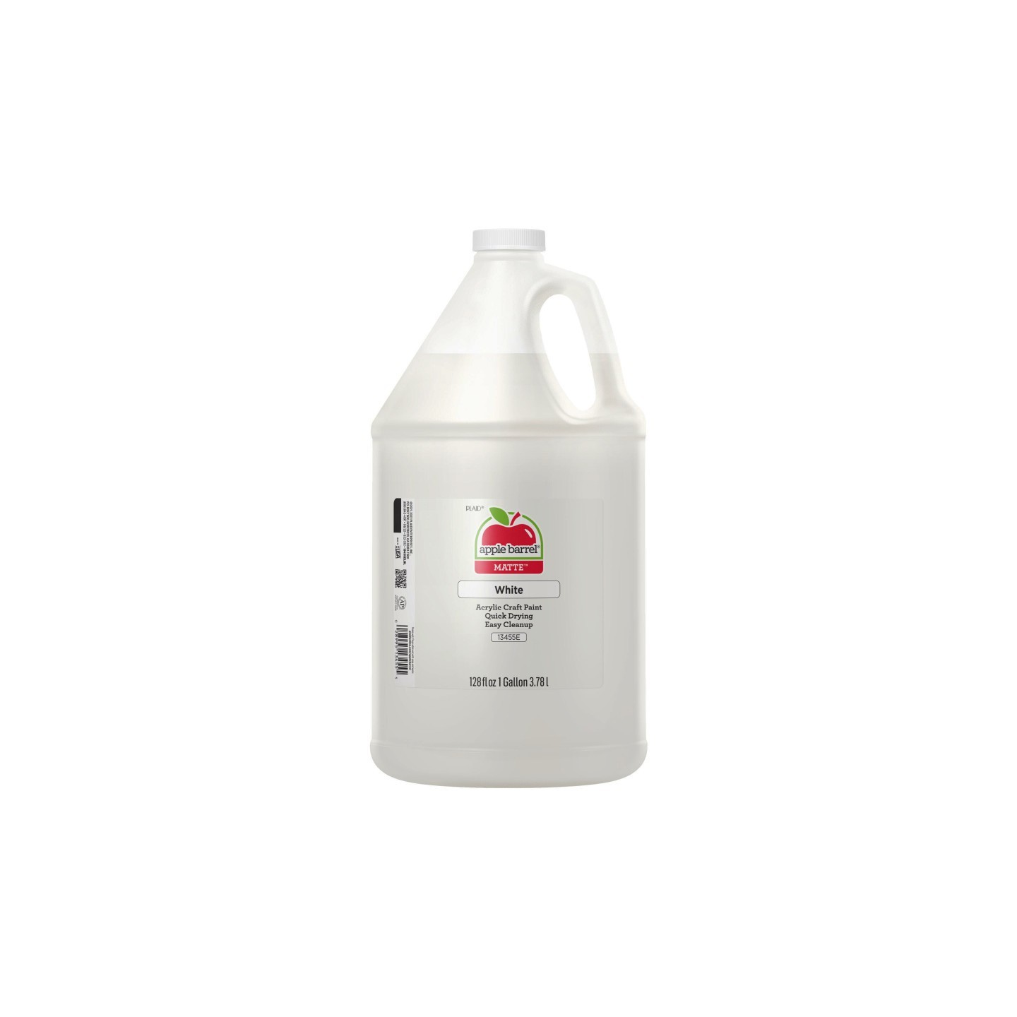 Apple Barrel Acrylic Paint Matte, Gallon, White