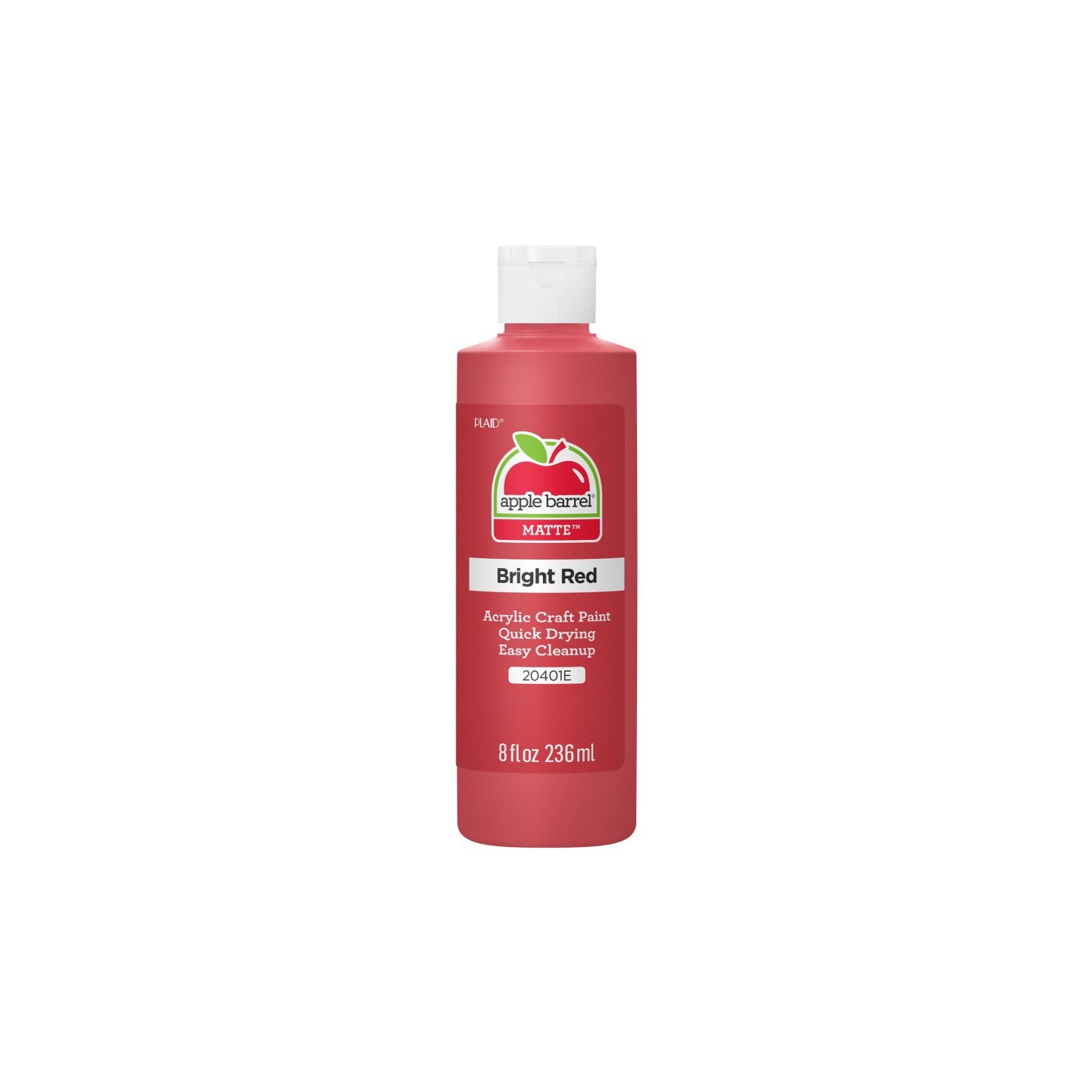 Apple Barrel Acrylic Paint Matte, 8oz., Bright Red