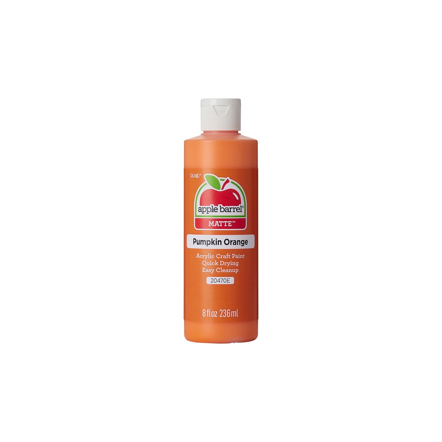 Apple Barrel Acrylic Paint Matte, 8oz., Pumpkin Orange