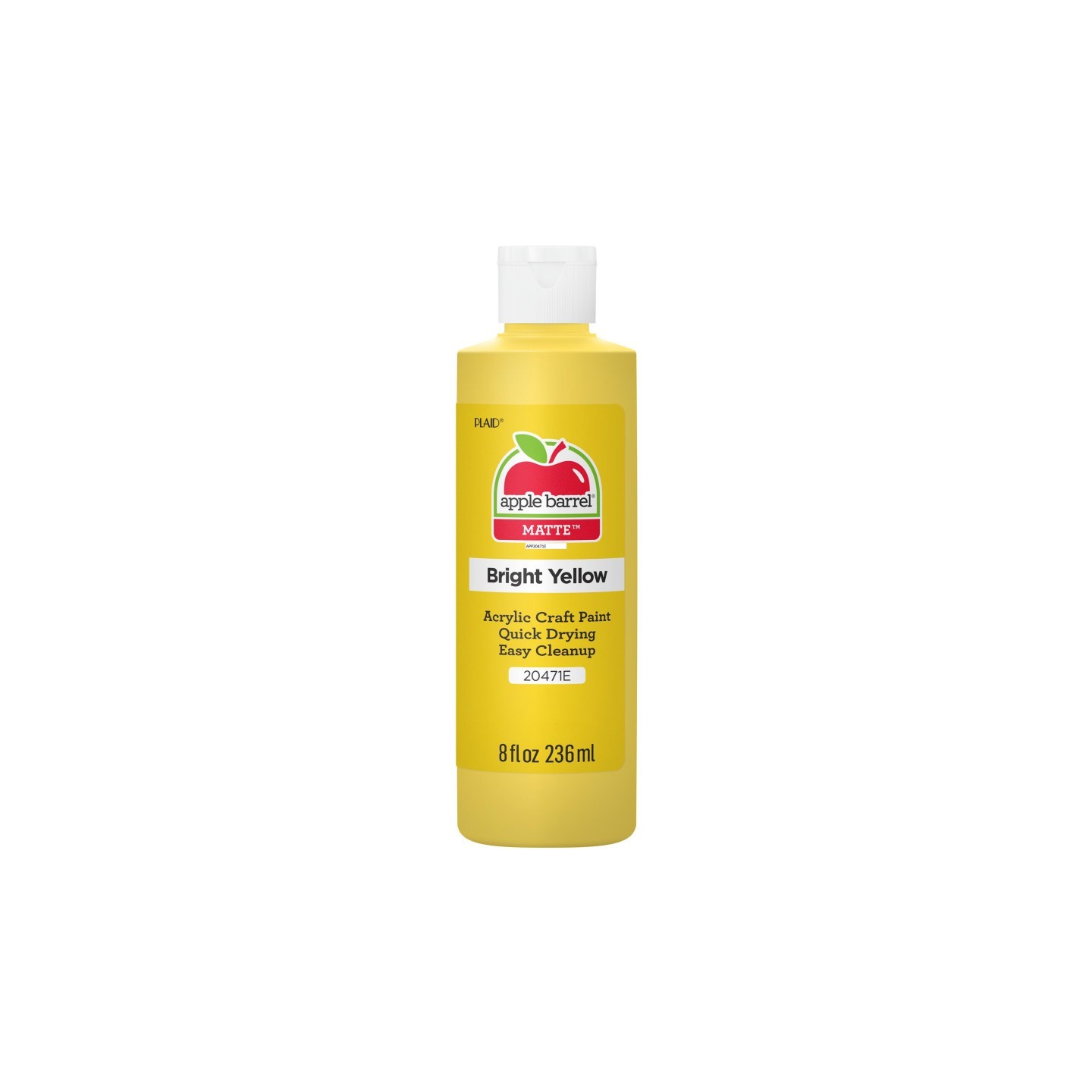 Apple Barrel Acrylic Paint Matte, 8oz., Bright Yellow